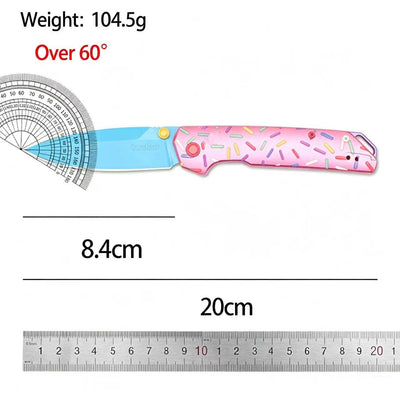 Kershaw-2038 Donut-Style Folding Knife – Aluminum Handle, Portable EDC Outdoor Folder