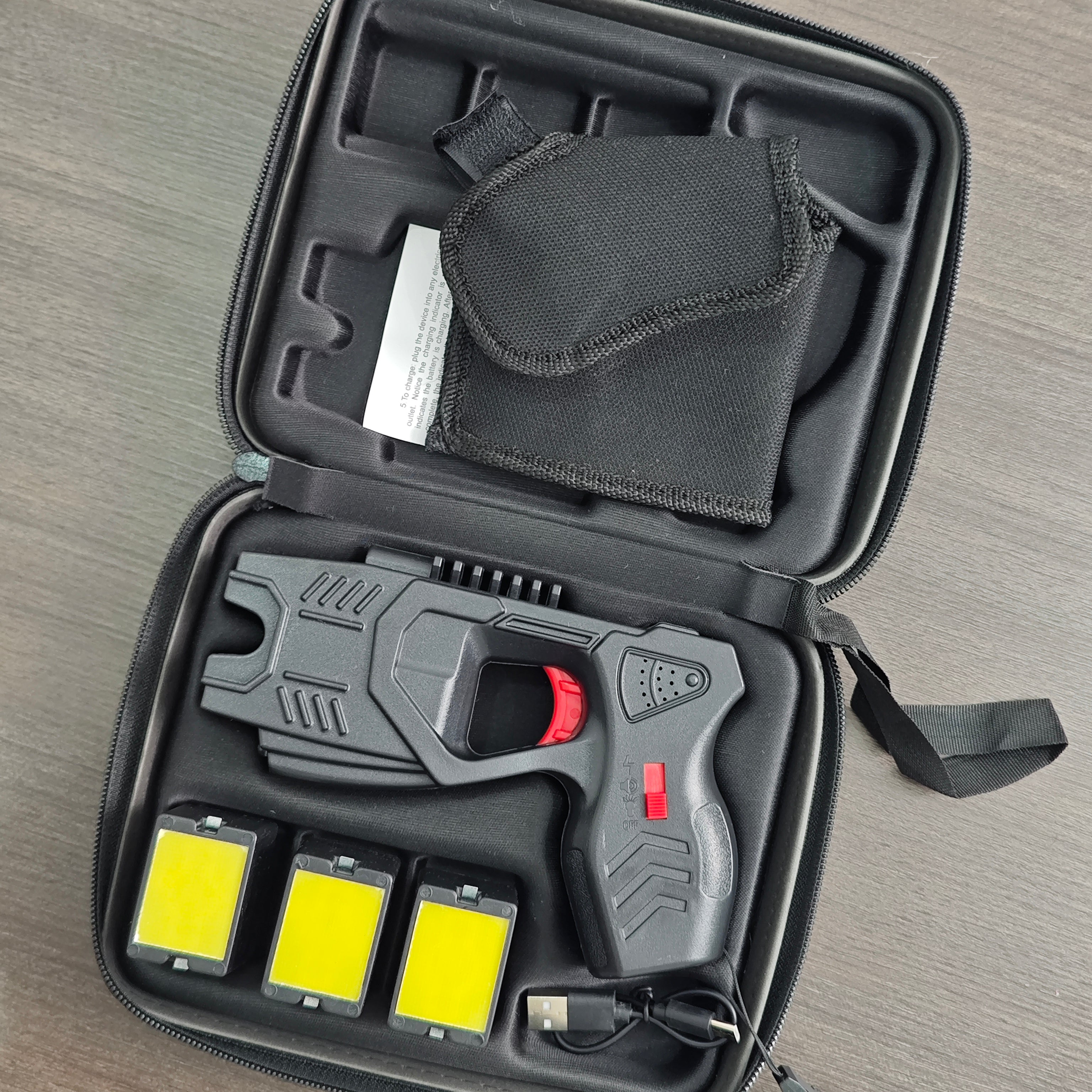 Taser Gun -004 Shooting Safe Self-defense Electric Baton Stun Guns