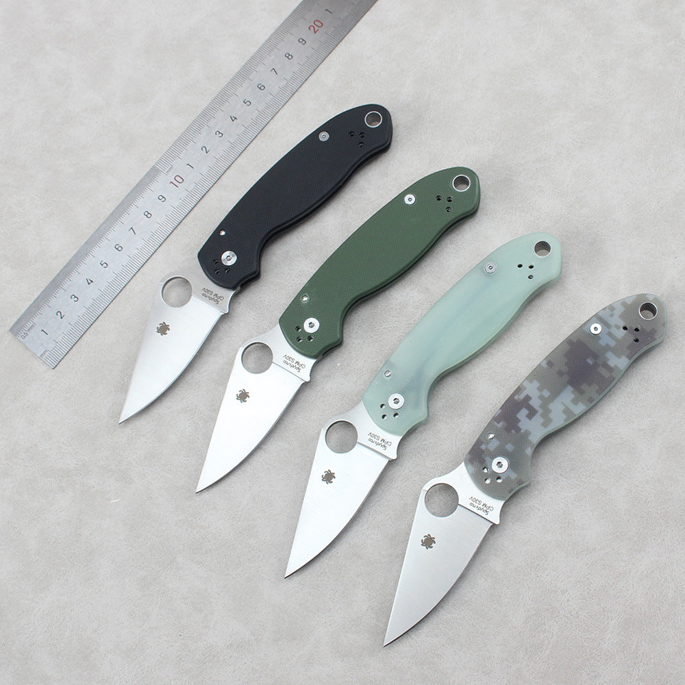 Spyderco C223 Folding Knife – Sharp, Portable EDC Knife for Camping, Fishing, and Fruit Cutting