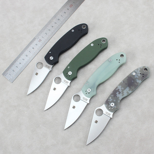Spyderco C223 Folding Knife – Sharp, Portable EDC Knife for Camping, Fishing, and Fruit Cutting