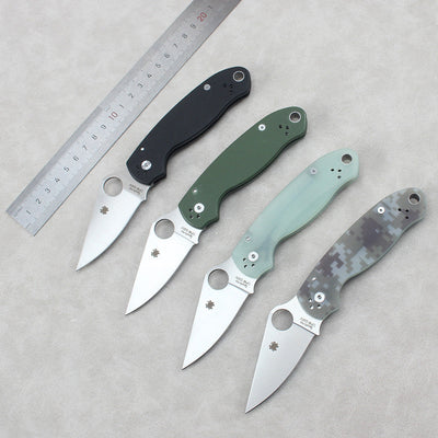 Spyderco C223 Folding Knife – Sharp, Portable EDC Knife for Camping, Fishing, and Fruit Cutting