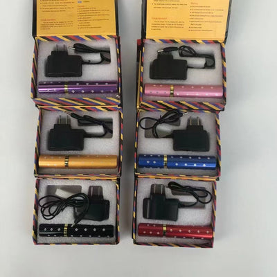Buy 5 get 2 free！Portable Stun Gun Flashlight Combo, Personal Safety Self Defense Weapon for Outdoor & Daily Use