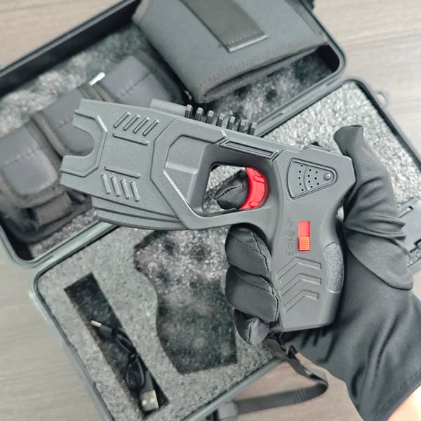 5 W-02 flashlight, 1 T9 Taser Gun, 2 Taser Stun Gun Components