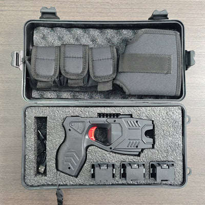 5 W-02 flashlight, 1 T9 Taser Gun, 2 Taser Stun Gun Components