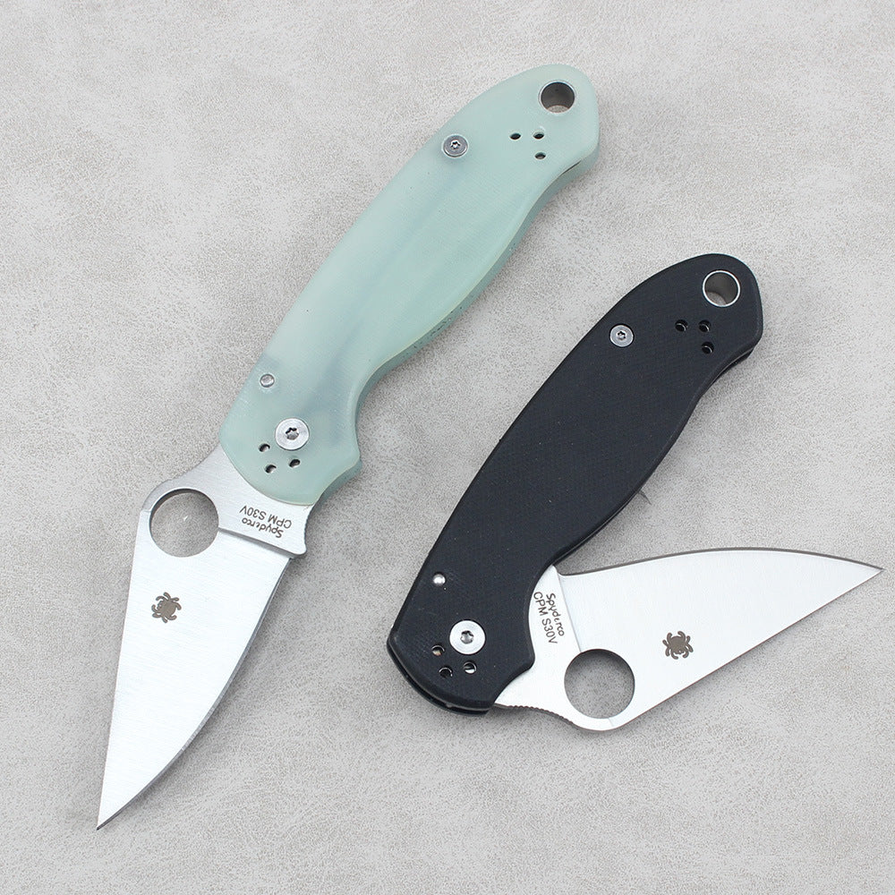 Spyderco C223 Folding Knife – Sharp, Portable EDC Knife for Camping, Fishing, and Fruit Cutting