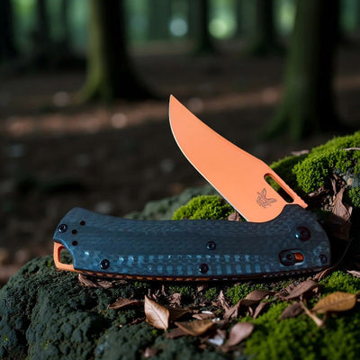 BM15535 Carbon Fiber Handle Outdoor Folding Knife – Portable, Sharp, High-Hardness, Multifunctional Tool