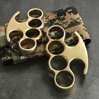 Old Style Classic Stonewashed Brass Knuckle Duster