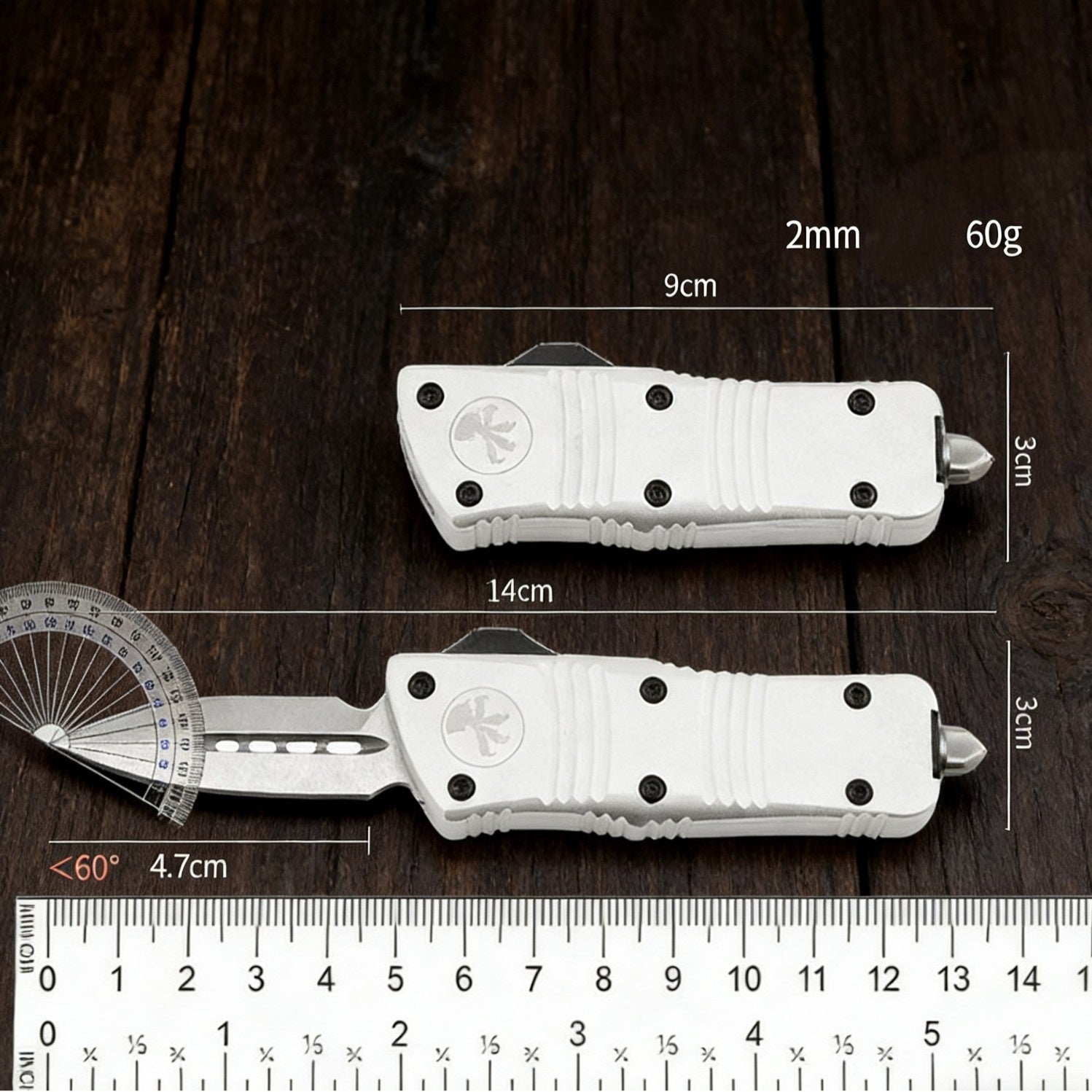 Aluminum Alloy Micro-Technology Mini Dragon Straight Out Knife ECD Straight Out Knife for Express Package Opening