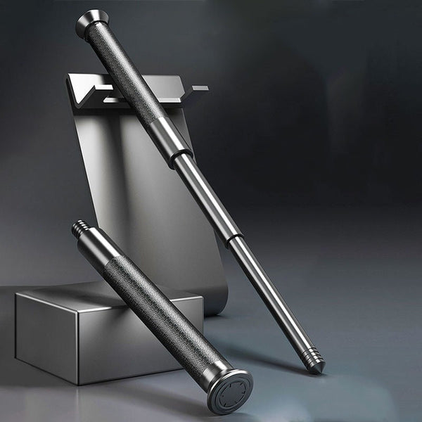 Telescopic baton, mechanical baton, heavy strike 21-inch and 26-inch lightweight, light-duty and heavy-duty telescopic three-section baton, vehicle-mounted self-defense baton weapon