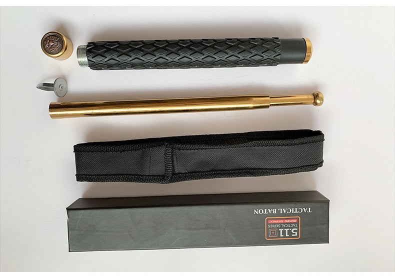 Portable small telescopic baton, retractable baton, self-defense baton for men and women, outdoor self-defense supplies