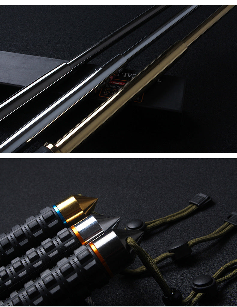 Portable small telescopic baton, retractable baton, self-defense baton for men and women, outdoor self-defense supplies