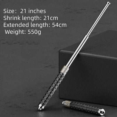 Expandable baton, car-mounted protective baton, legal self-defense product, telescopic baton, self-defense three-section retractable portable expandable baton