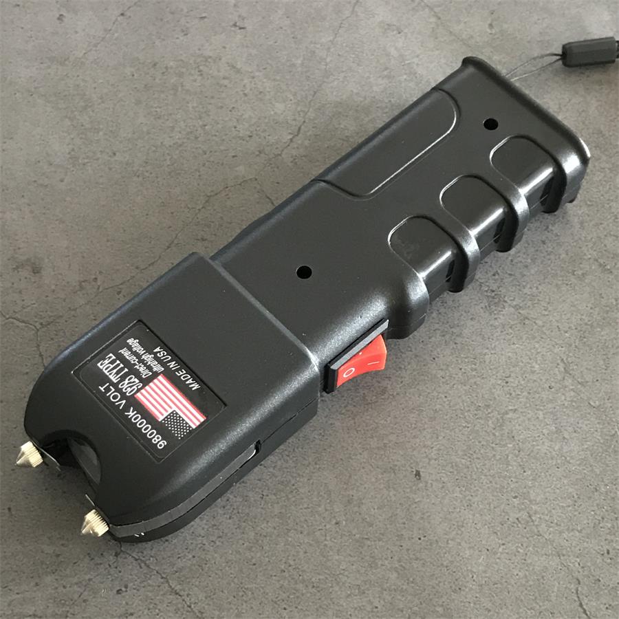 Free gift with a purchase of $120 or more！！！Stun Gun 928 High-power Electric Baton Self-protection Electric Shock Lamp